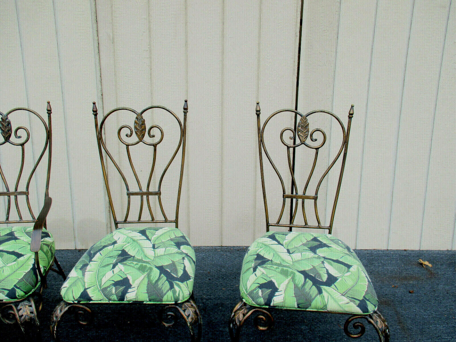 62359   Set of 4 QUALITY Metal Dining Kitchen Chairs