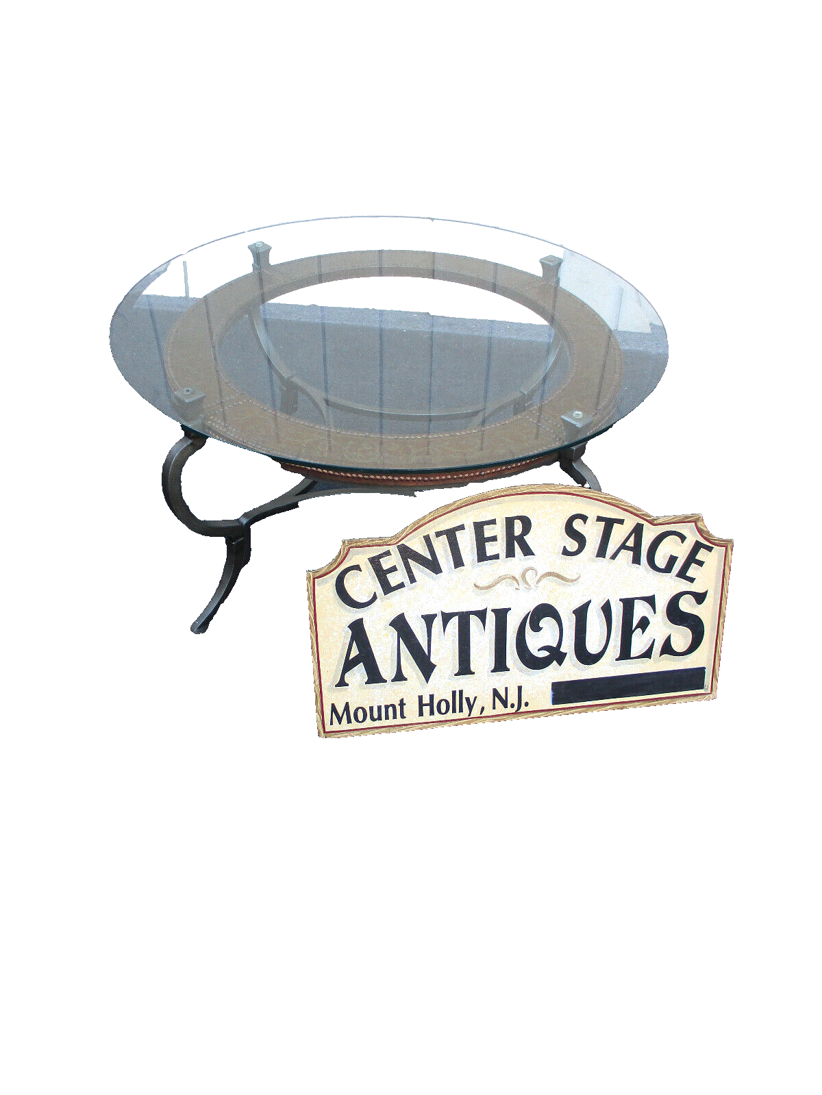 63934 Glass Top ARTISTICA  Decorator Coffee Table Stand