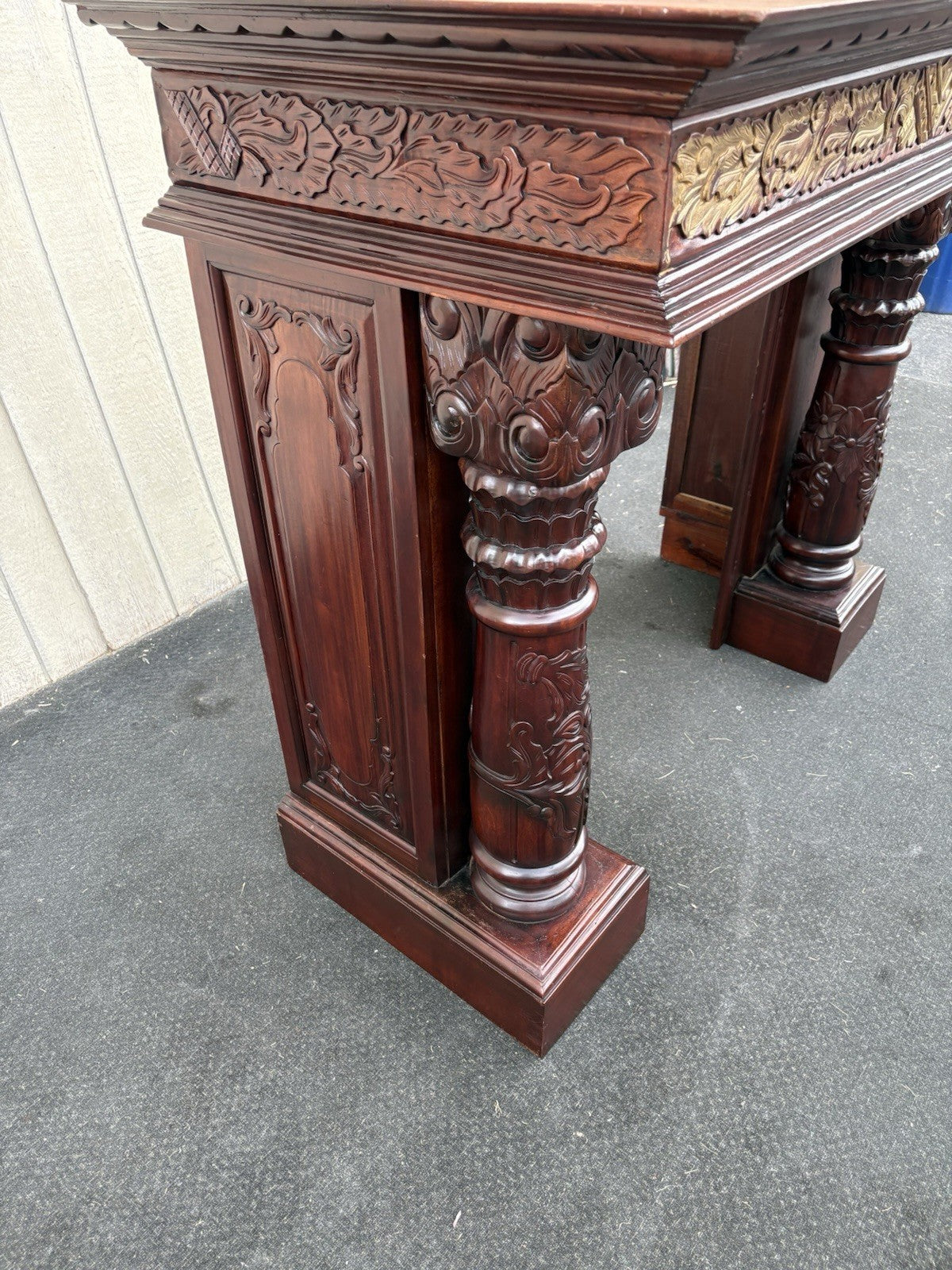 00001 Solid Mahogany Fireplace Mantle
