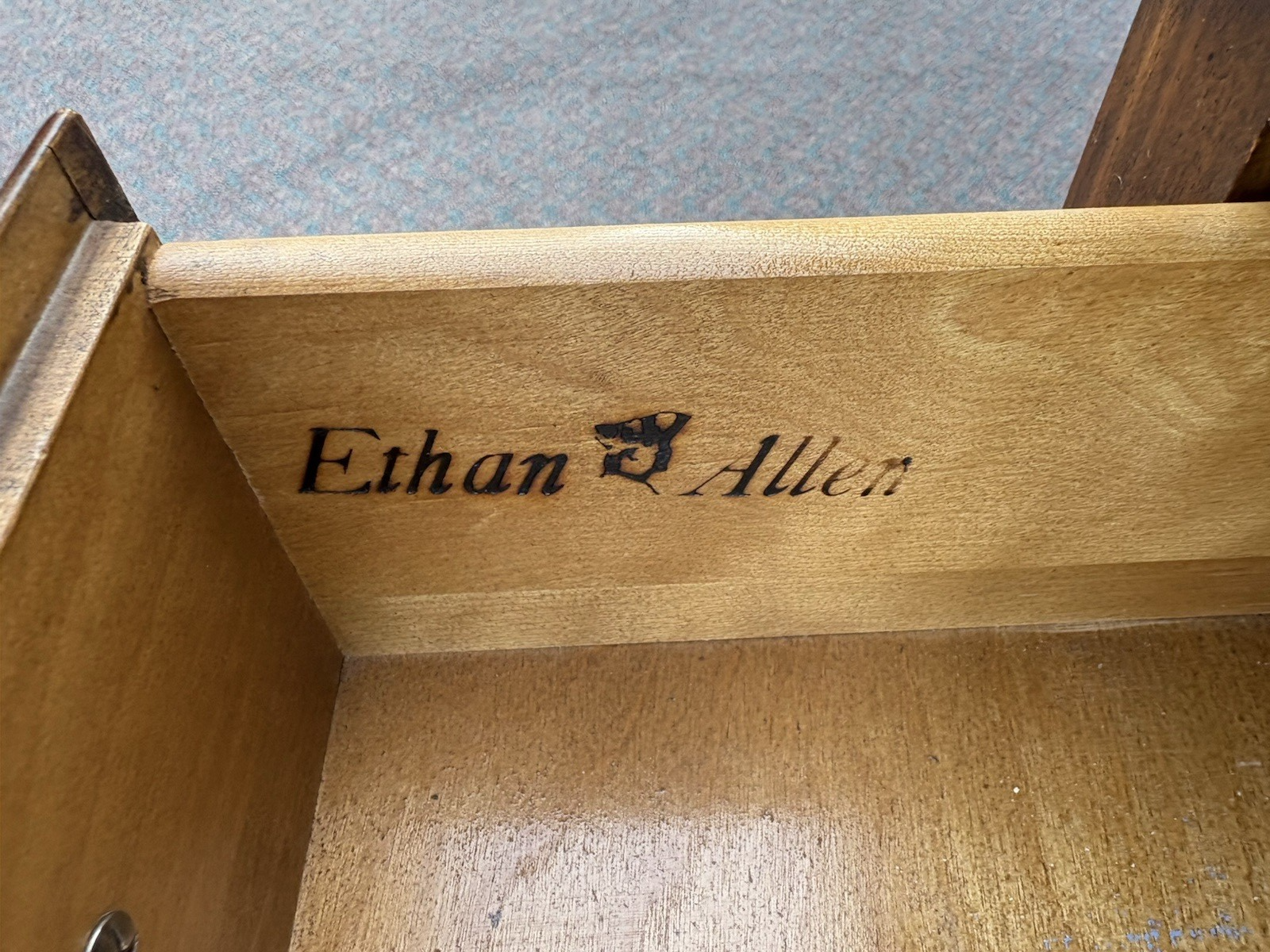 66953 Maple ETHAN ALLEN Curio China Cabinet Bookcase