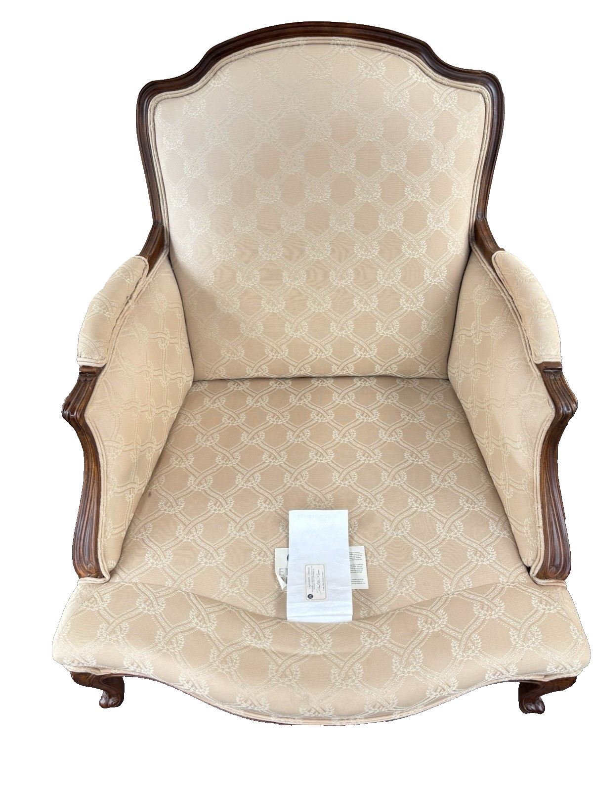66808   ETHAN ALLEN Bergere Armchair Chair Louis XV