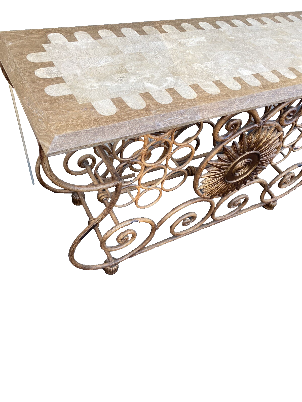 65973 Quality Wrought Iron Wine Rack Sideboard Server