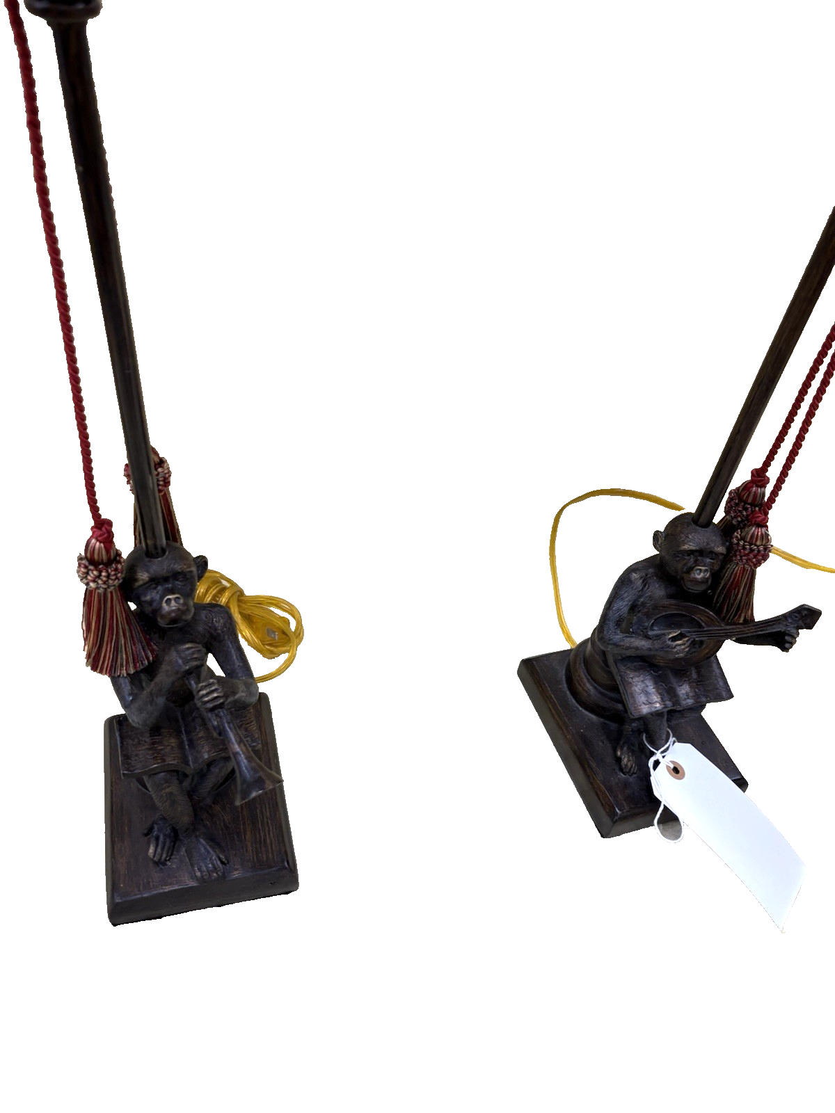 64723 Pair Musical Monkeys Table Lamps