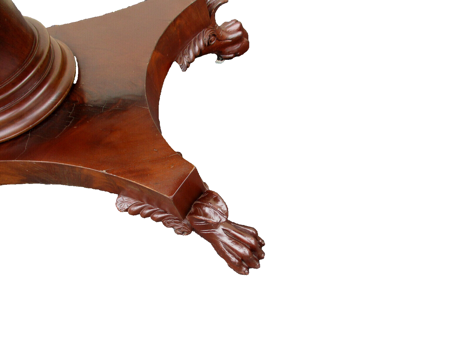 63278   Antique Empire Console Lamp Table  Dining Table Stand