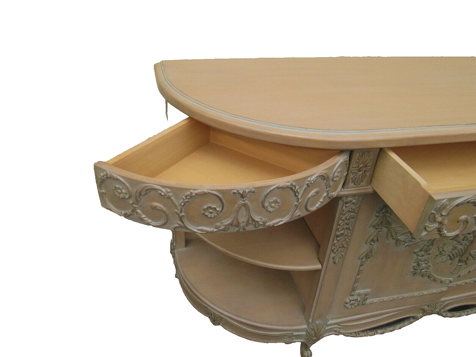 58310  ROSSI BROTHERS CUSTOM CABINET MAKERS PHILADELPHIA CARVED SERVER CABINET