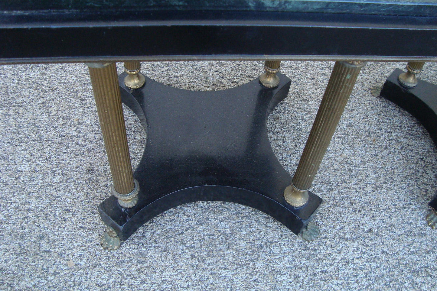 60919 Pair Quality Modern  Metal and Marble Lamp Table  Coffee Table Stand s
