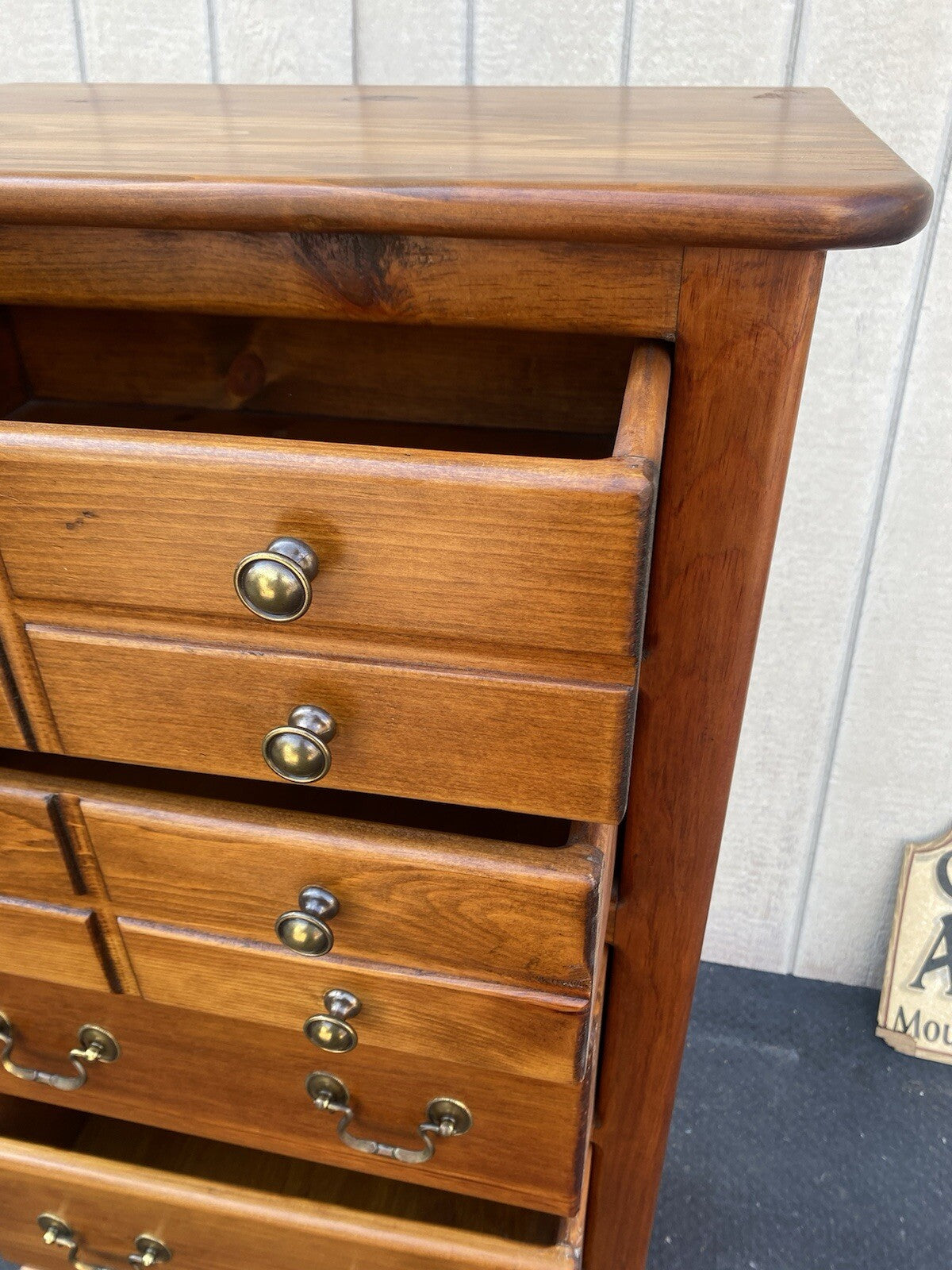 65846 Pine Lingerie High Chest Dresser