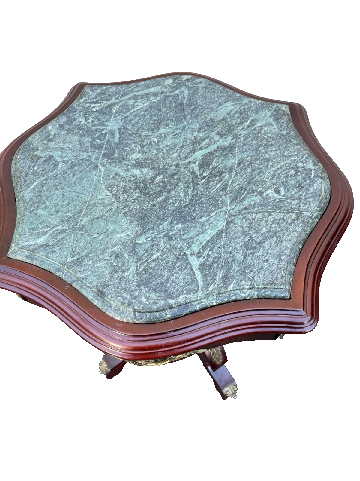 66807  Decorator Marble Top Lamp Table Stand