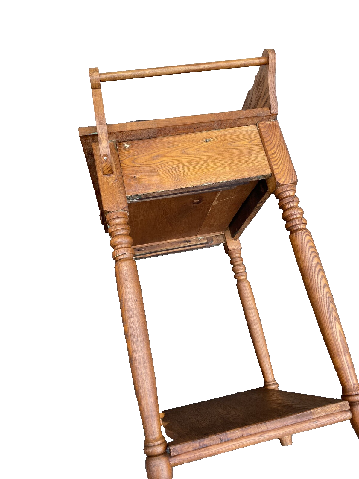 66326 Antique Oak Nightstand End Table Stand