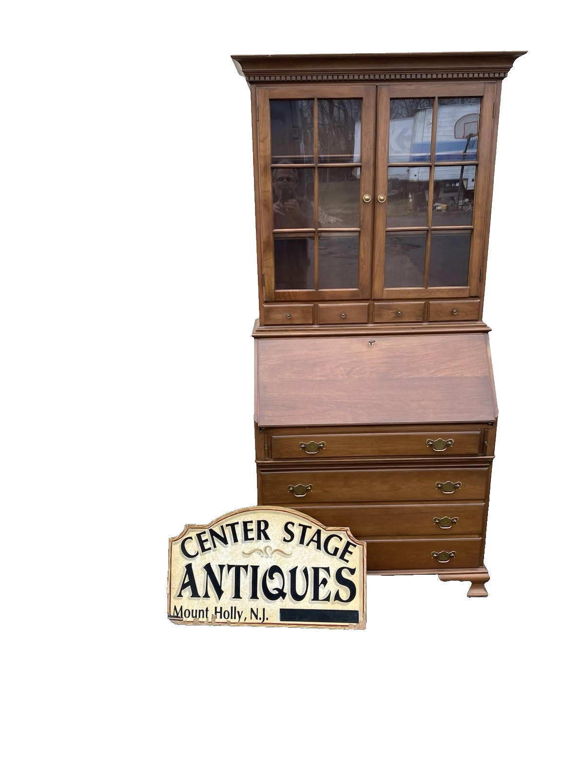 66506 Pennsylvania House Secretary Desk w/ Bookcase top