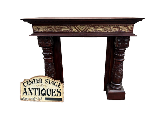 00001 Solid Mahogany Fireplace Mantle