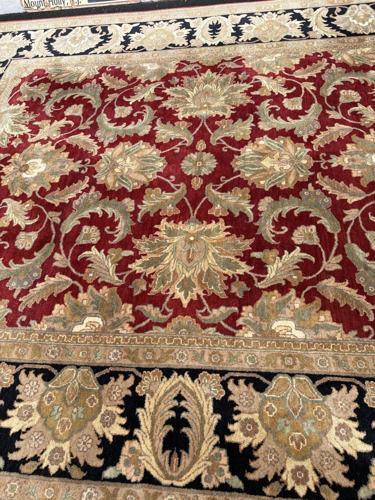 00001 Large Machine Made Oriental  Wool Rug Carpet