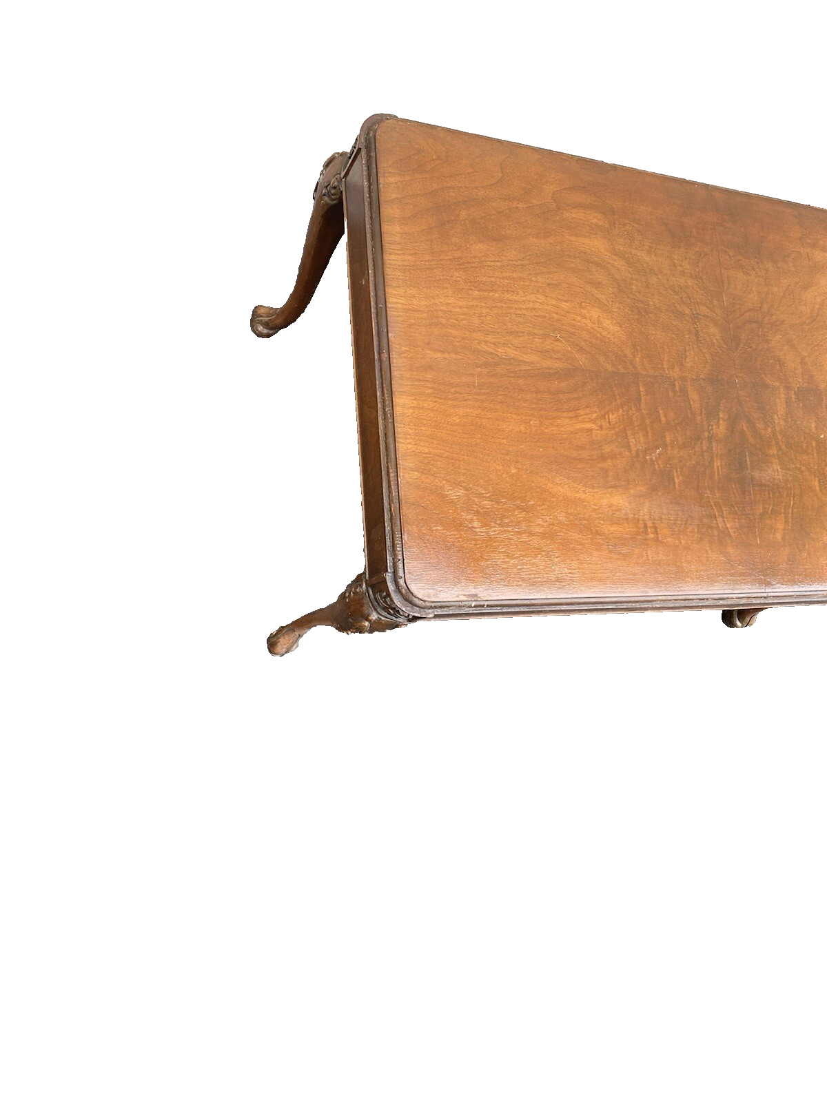 58796 Walnut Tray Top Coffee Table Stand