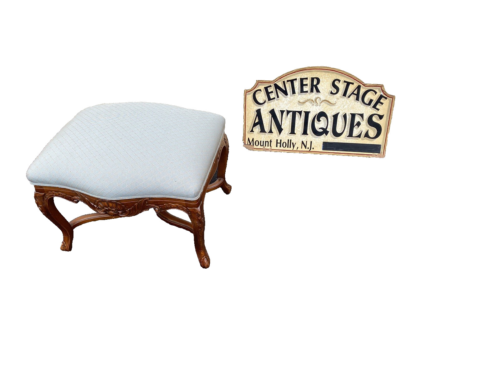 65509 French Country Quality Vanity stool Ottoman