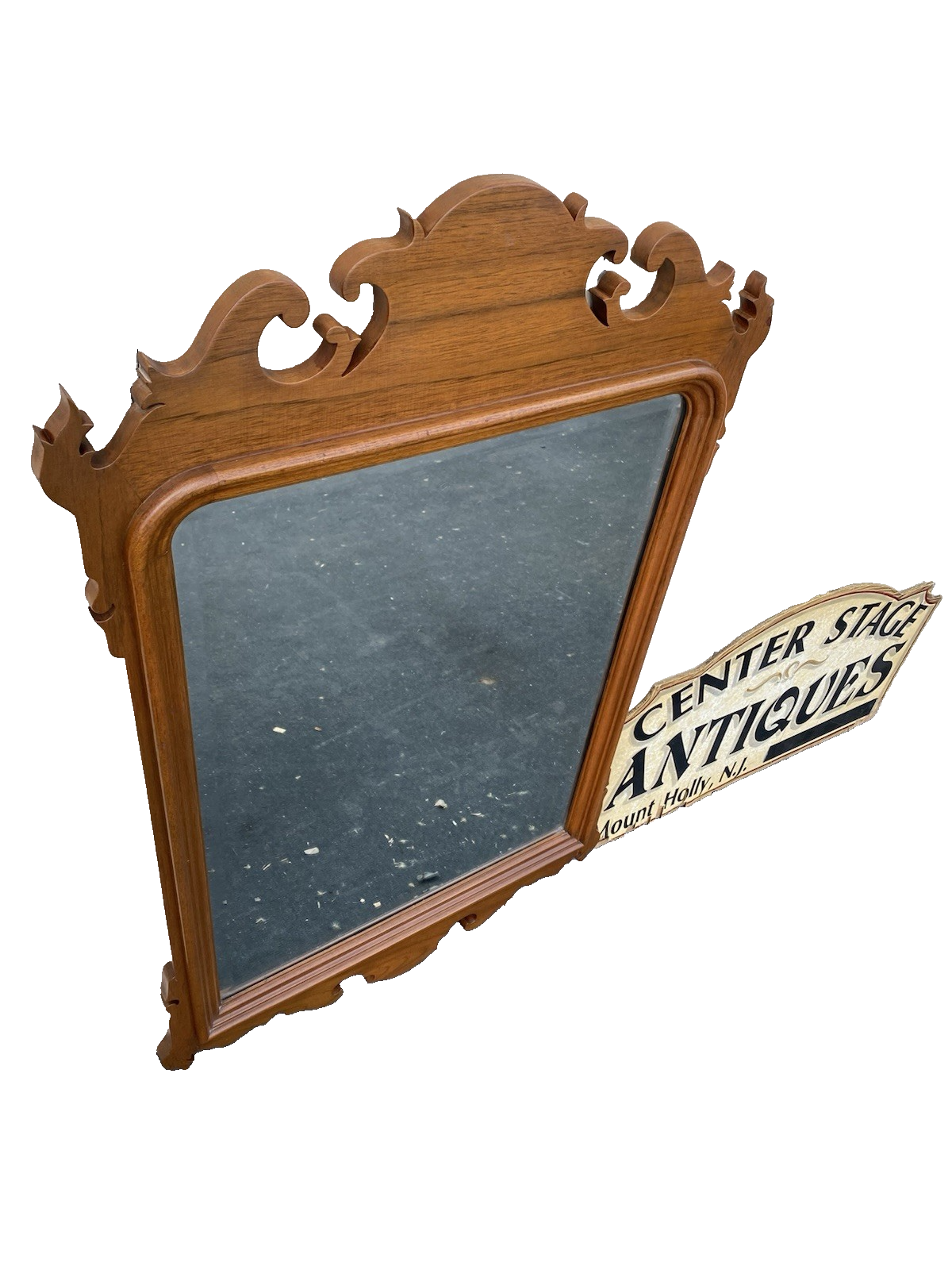 66496 Solid Cherry Chippendale Mirror