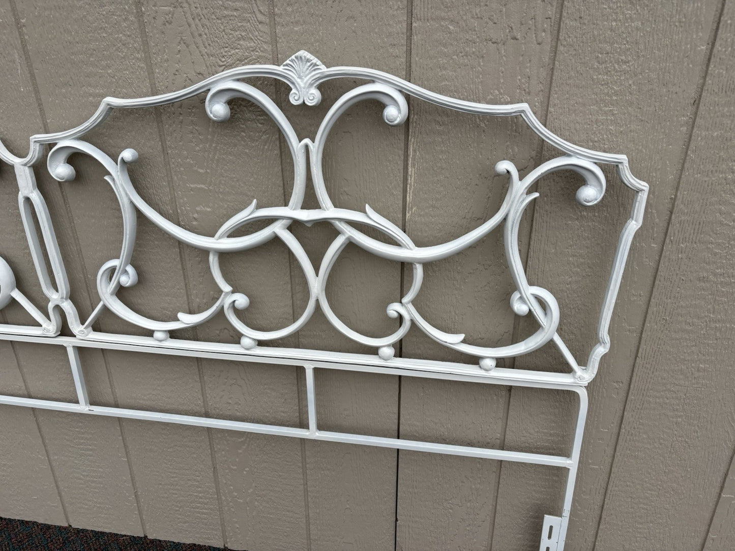 67185 KING Size Metal Decorator Headboard Bed