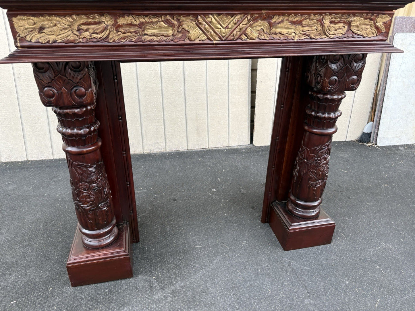 00001 Solid Mahogany Fireplace Mantle