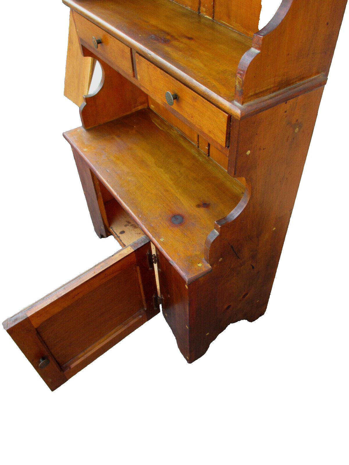 62992 Country Primitive Cubboard Cabinet Curio Bookcase Miniature Saleman Sample