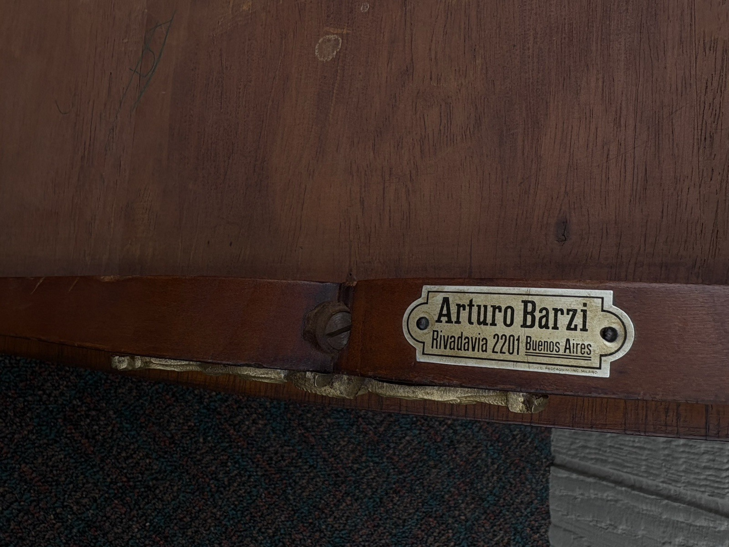 66937 Inlaid ARTURO BARZI Louis XV Coffee Table Stand