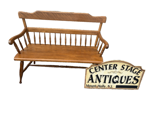65774 Ethan Allen Maple Settee Bench