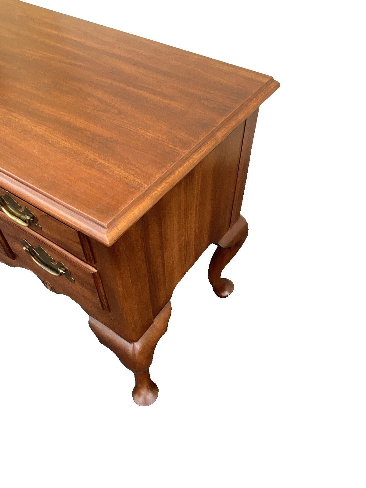 65416 HENKEL HARRIS Queen Anne 2 Piece Highboy Chest Dresser