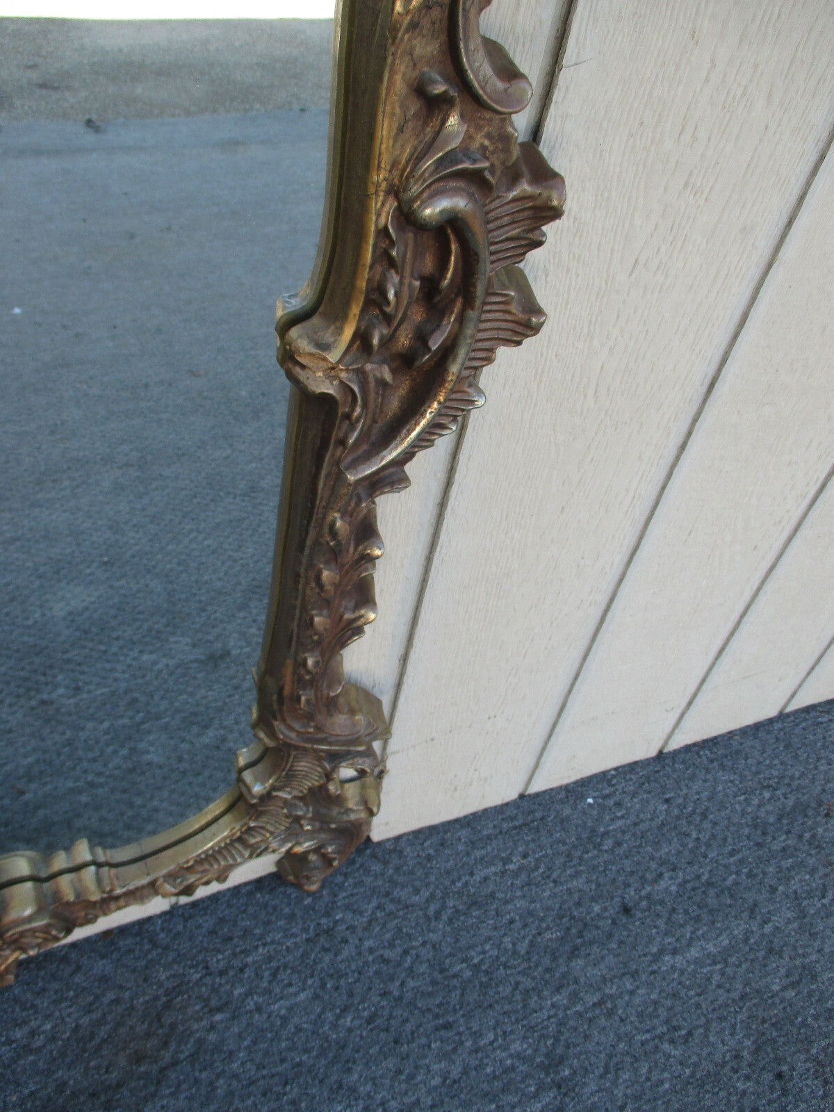 62412 Large Fancy Decorator Mirror with Dragon Bird Figure