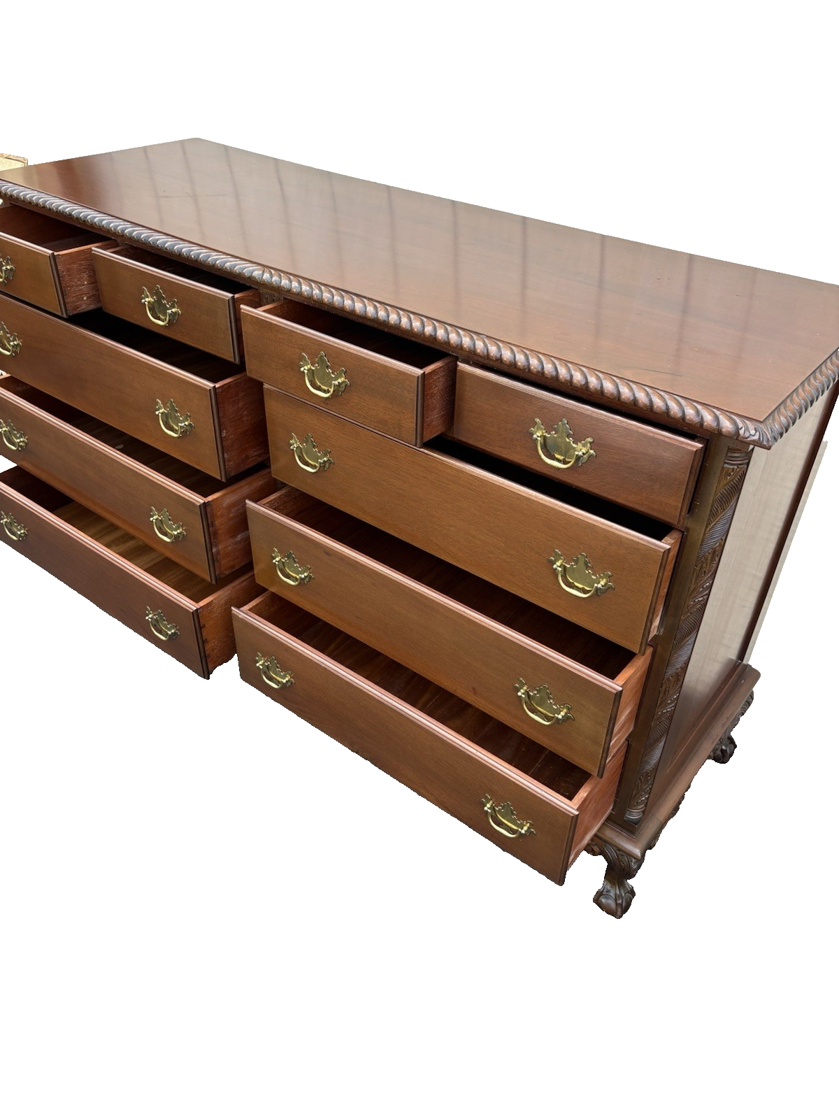 67006  Mahogany Feldenkreis ??  Dresser Chest with Claw Feet