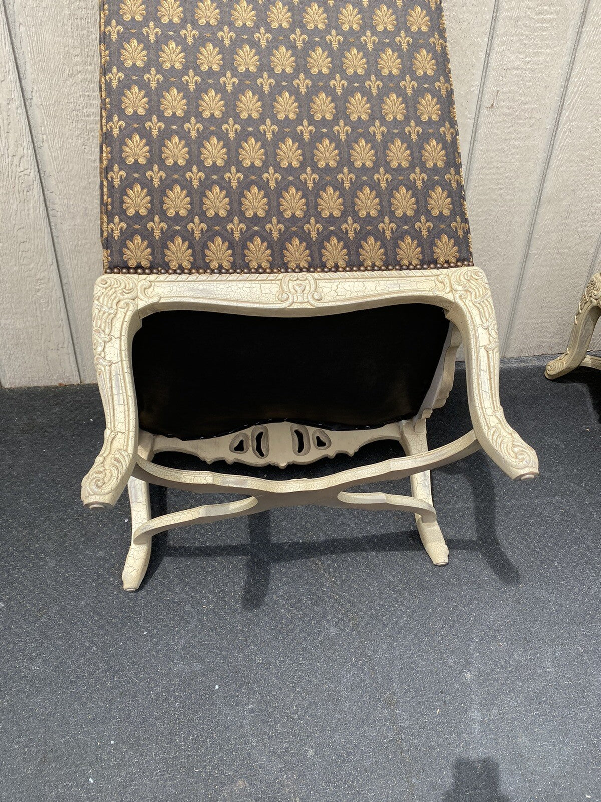 61185  Pair Romantic Shabby Armchair Chair s