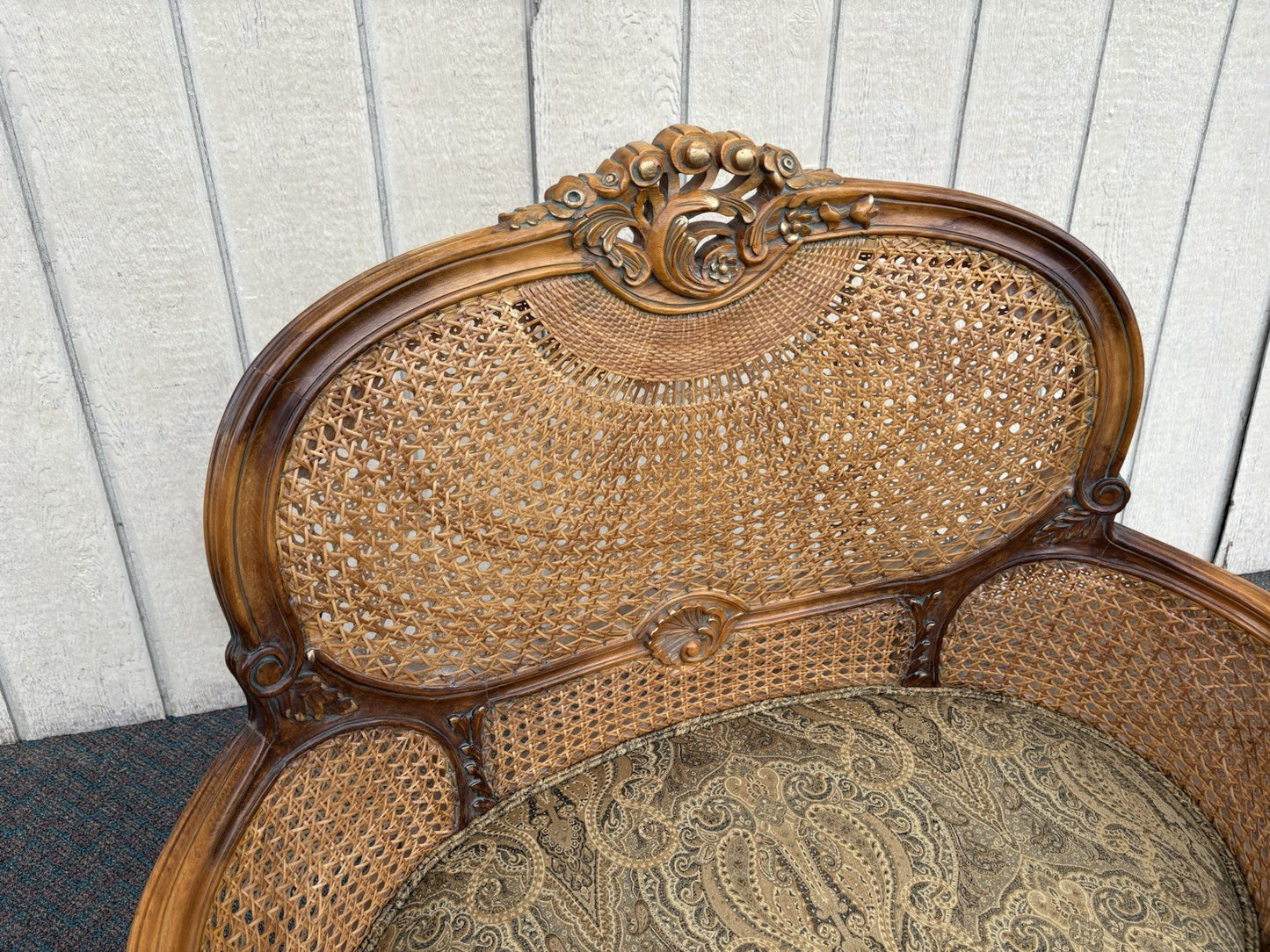 66821  French Country Louis XV Settee Bench Loveseat Chair HORCHOW NEIMAN MARCUS