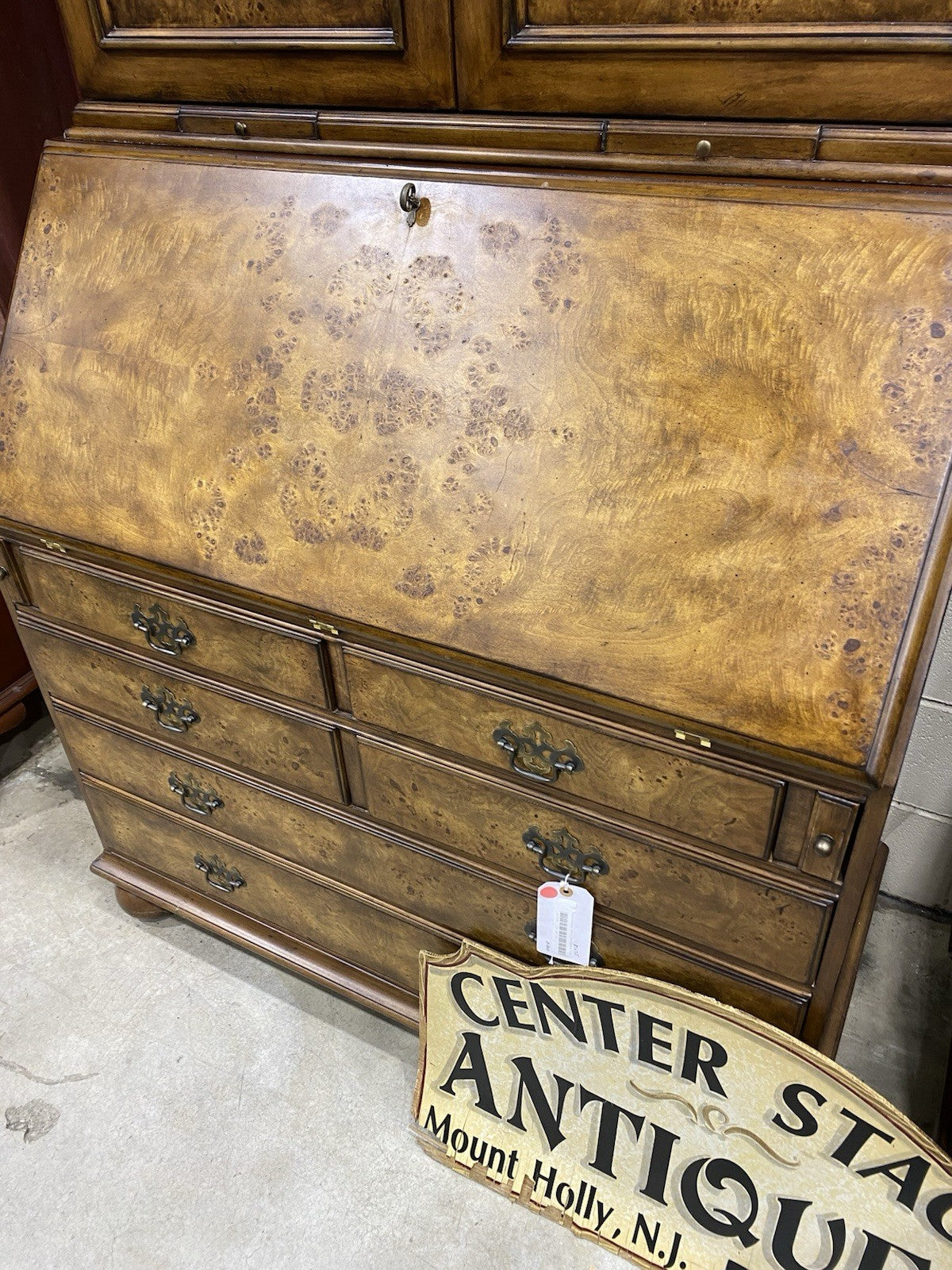 61715 Custom Made Secretary Desk with Super Interior