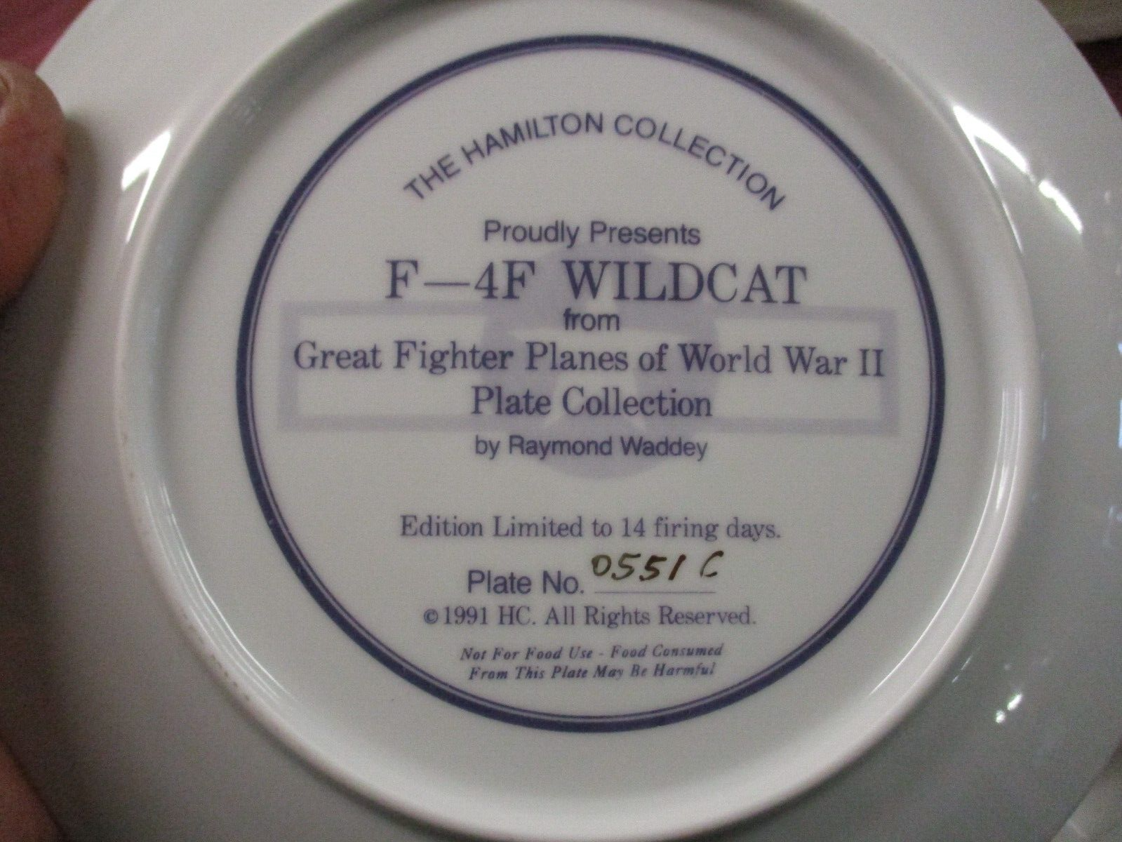 ES 03:      8 1/4"   3  Porcelaine Plates  Hamilton Collection Raymond Waddey