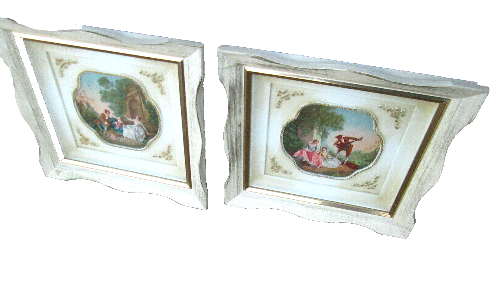 MW :  Pair Mid Century Modern Vintage TURNER Prints In fancy Picture Frames 