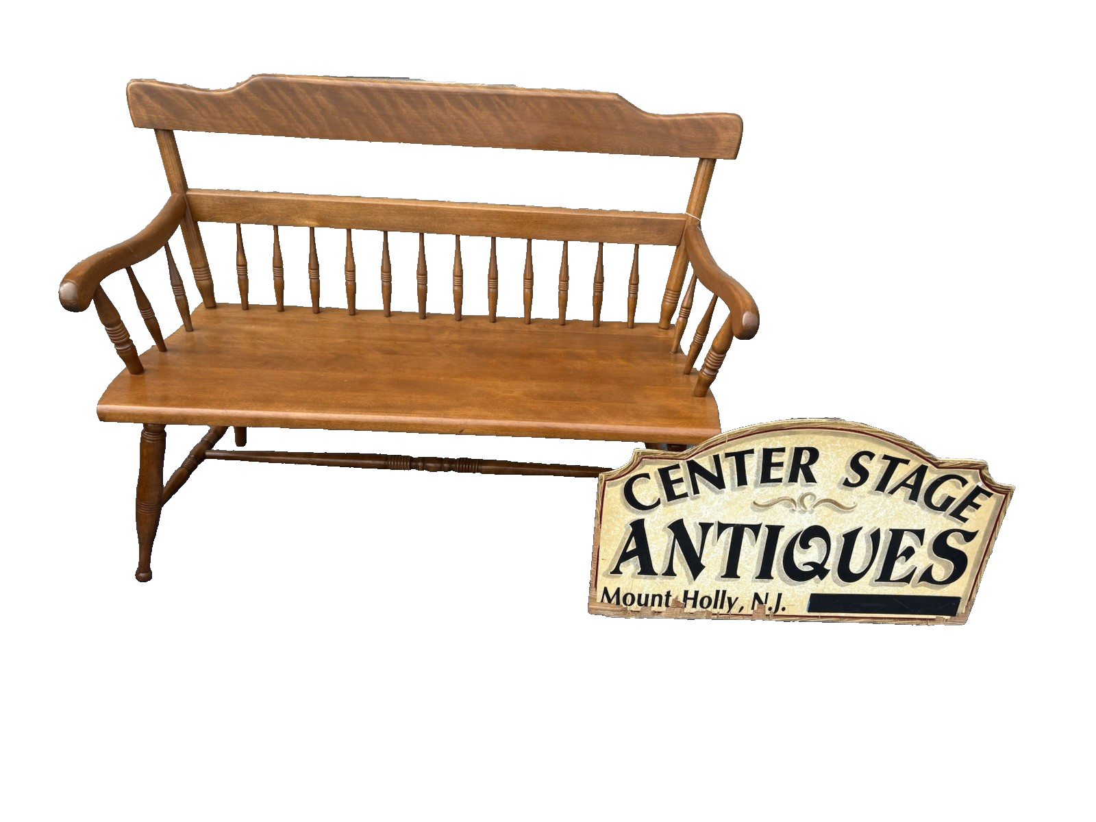 65774 Ethan Allen Maple Settee Bench