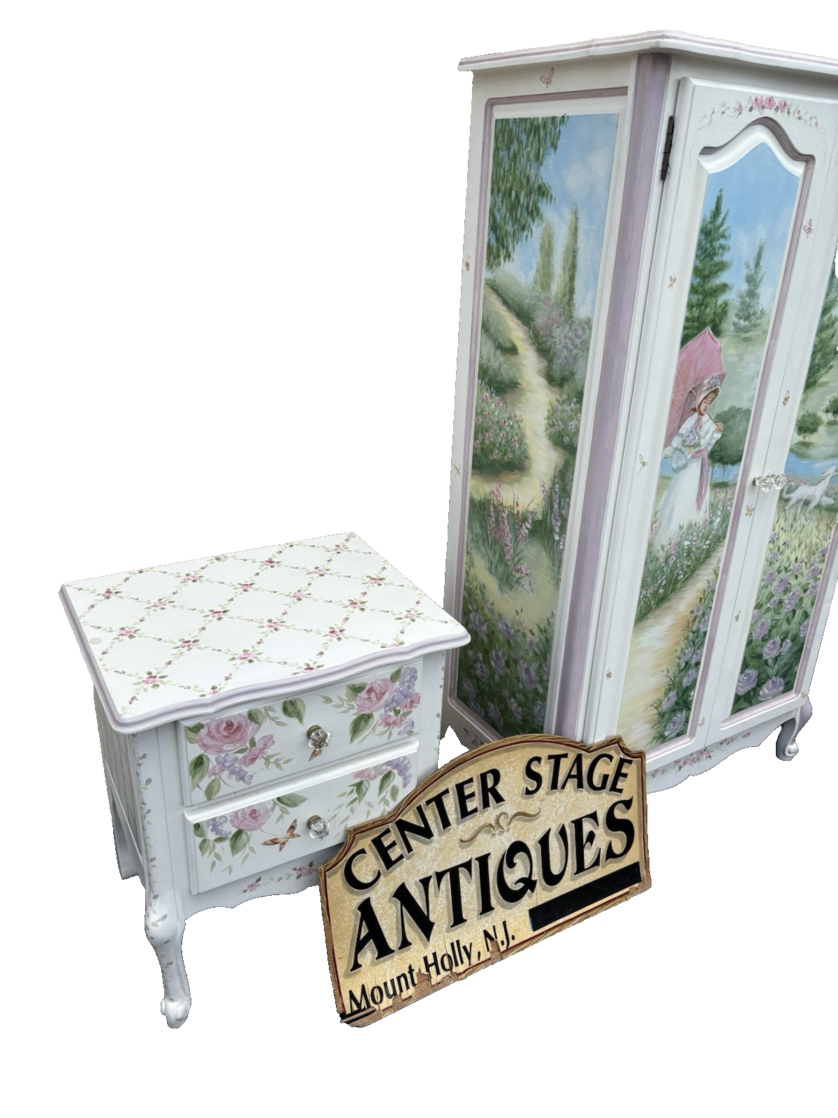 66646   Custom Hand Made High Chest Chifferobe Cabinet