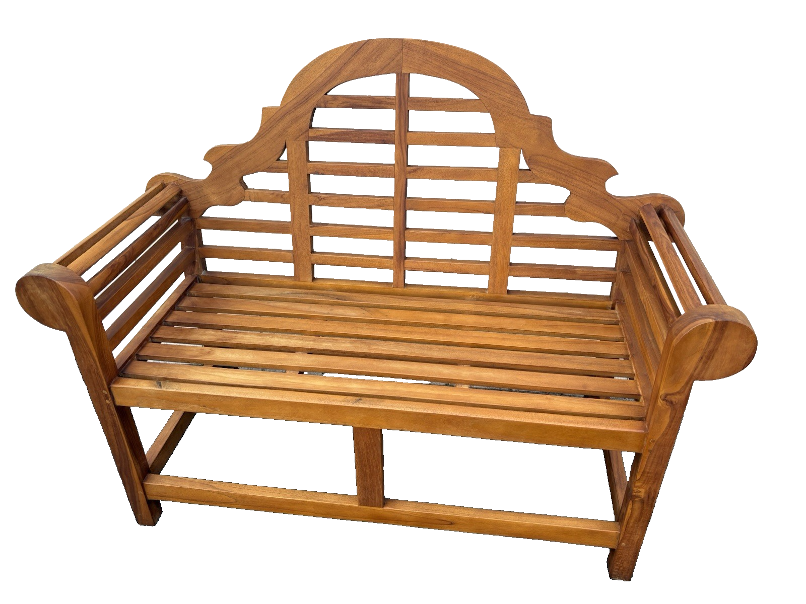 66872   BROYHILL Teak Settee Bench Chair