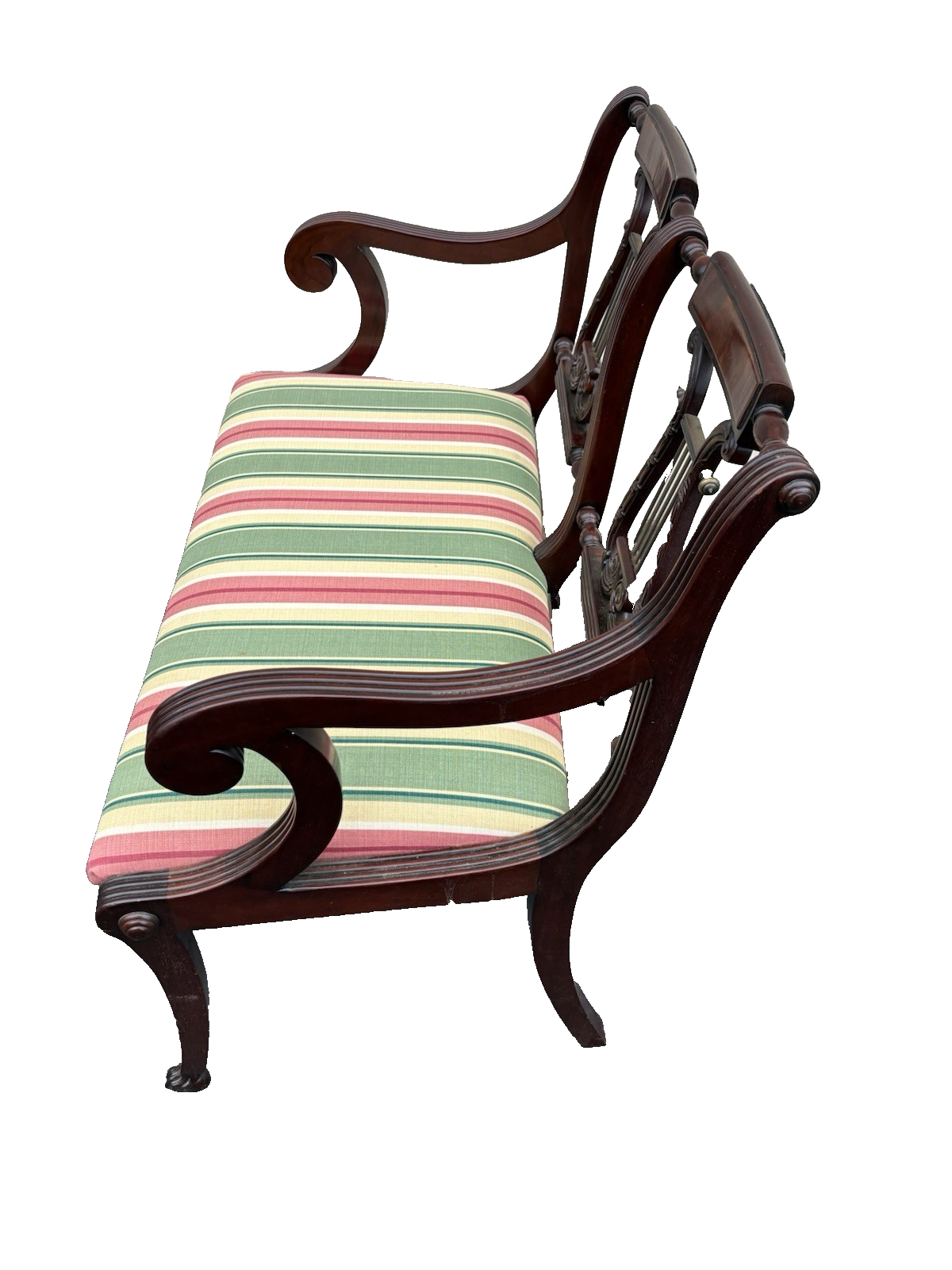 66826  Mahogany Settee Loveseat  Couch Chair