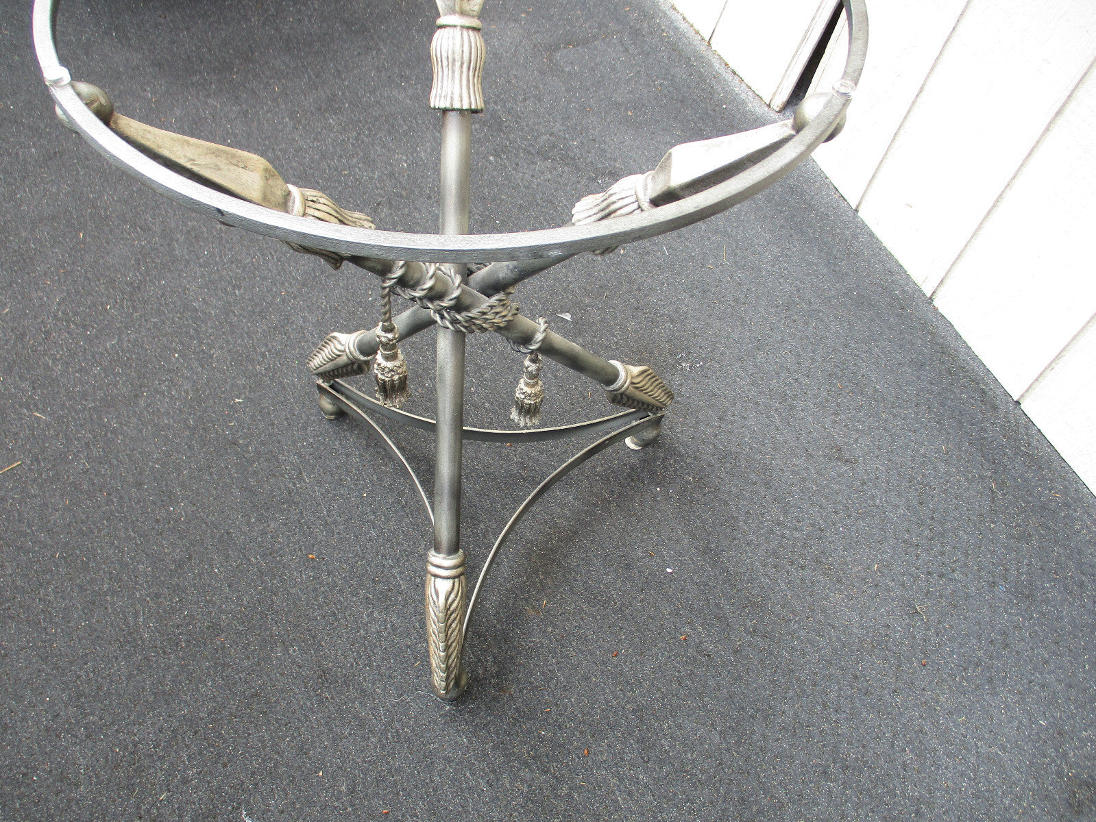 64245 Glass Top Decorator Foyer Console Dining Table  46" W glass top