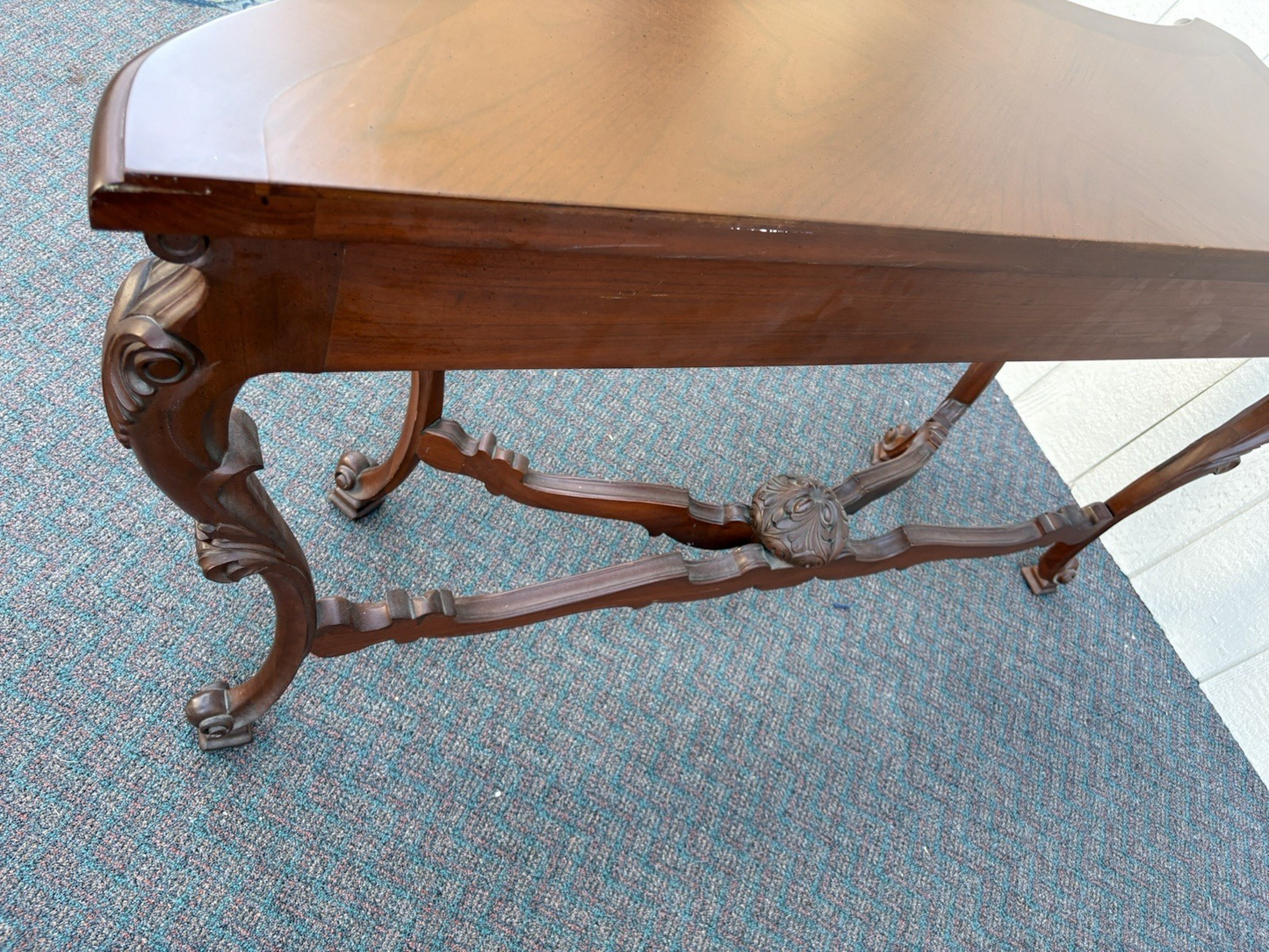 67015 Banded Mahogany Hand made Console Table Sideboard Server