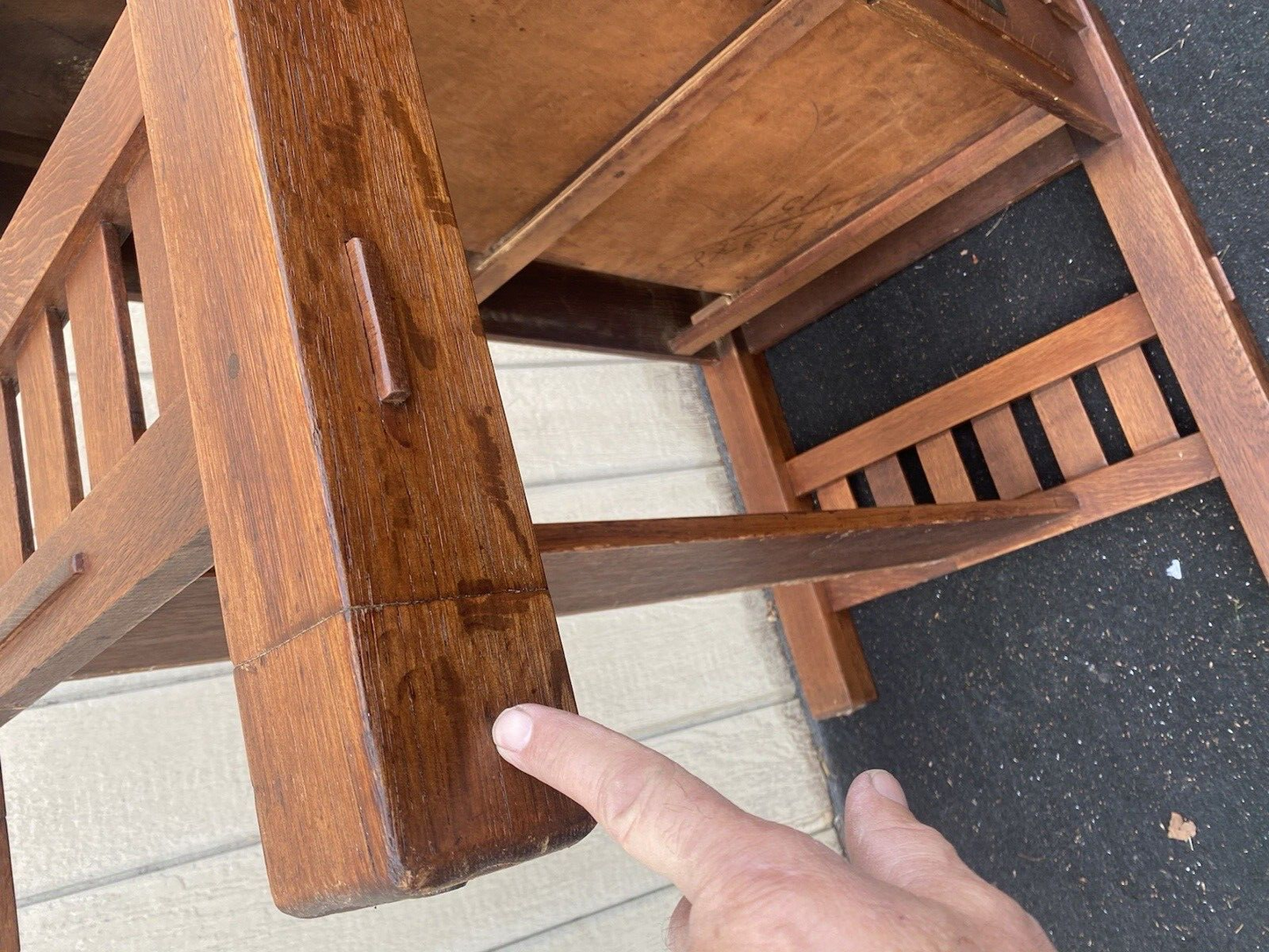 65019   Antique Mission Oak Desk   HARDEN Furniture
