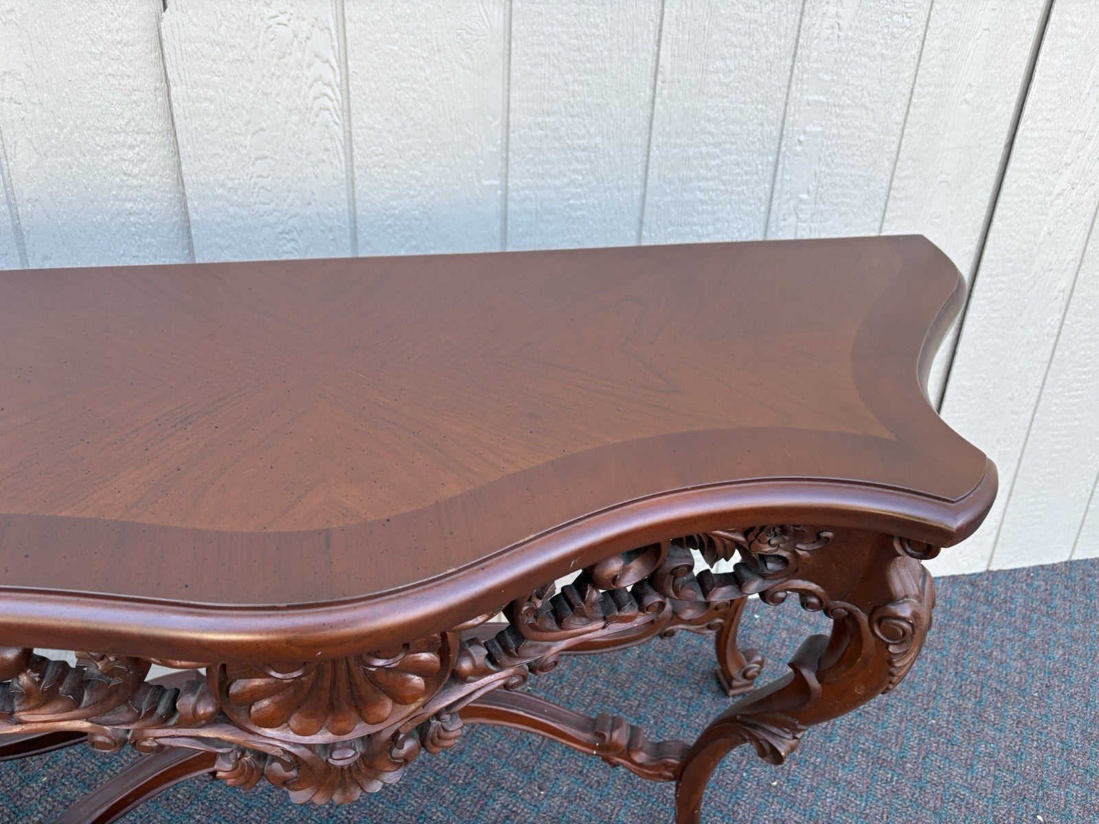 67015 Banded Mahogany Hand made Console Table Sideboard Server