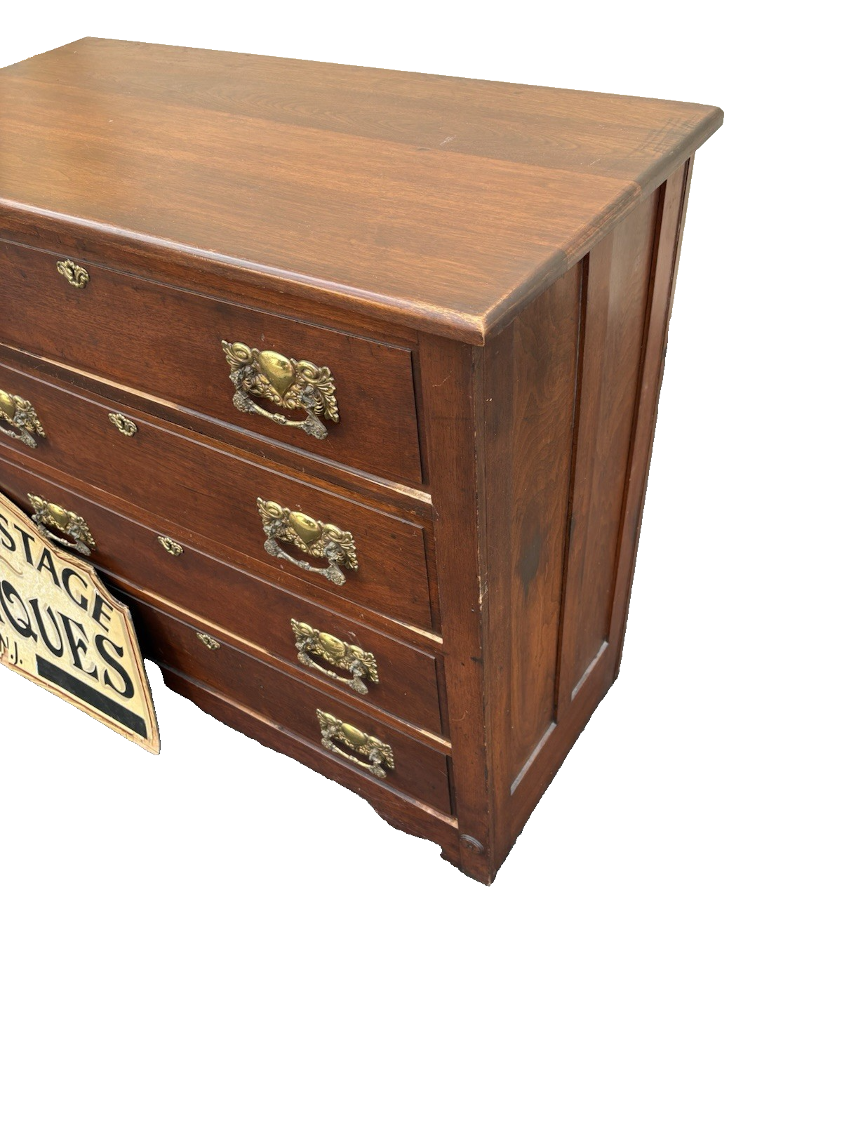 67002  Antique Victorian Mahogany  Dresser Chest