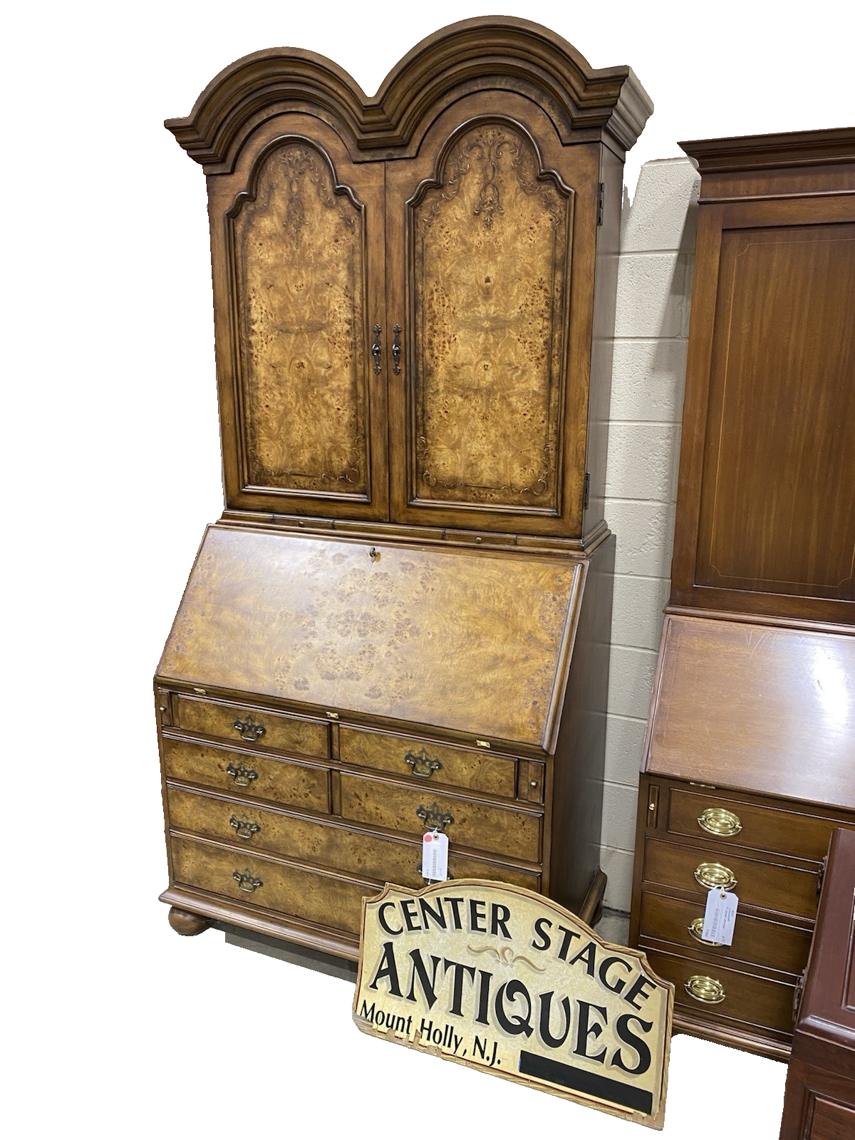 61715 Custom Made Secretary Desk with Super Interior