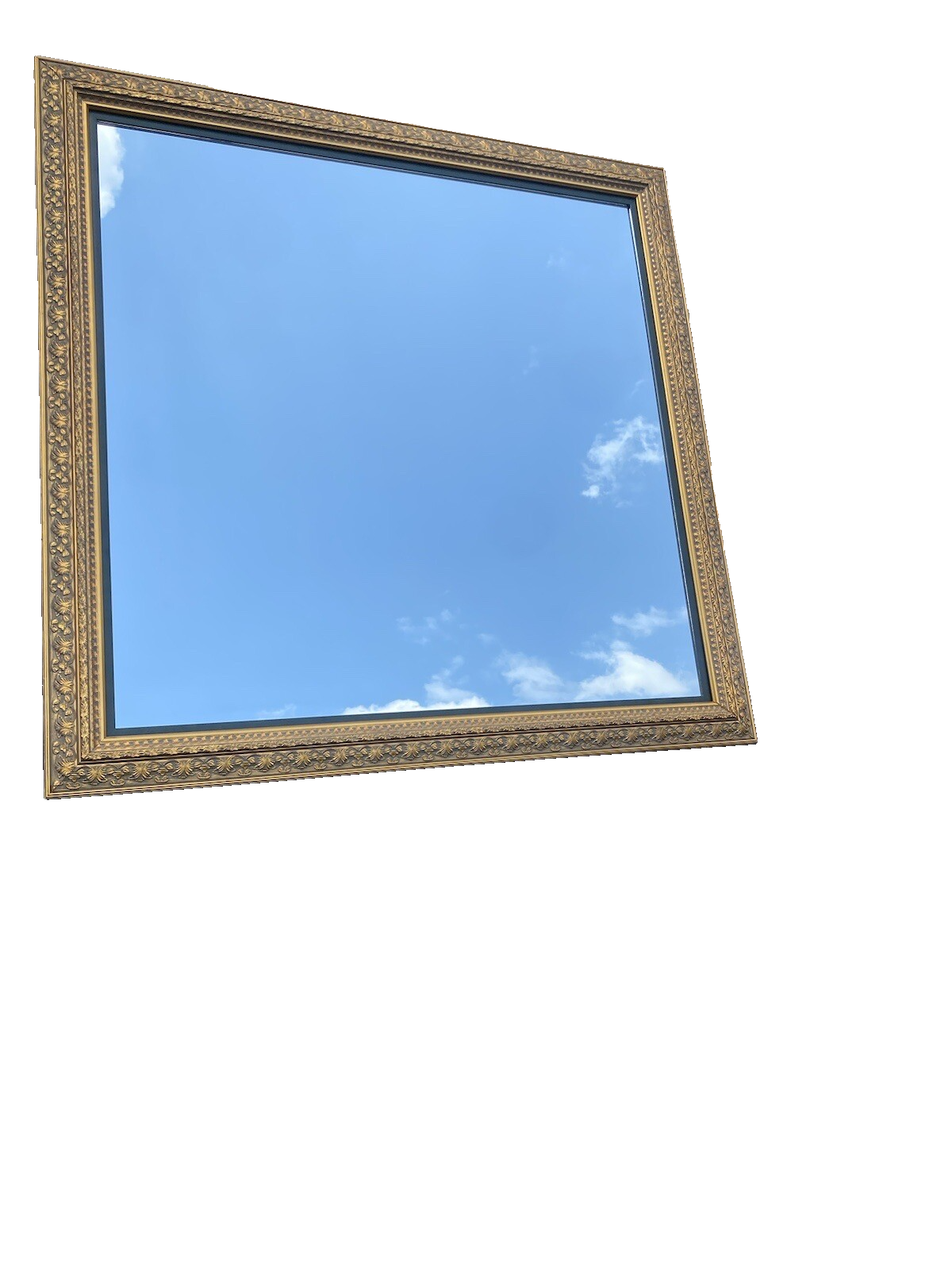 64664 Large Gold Frame Ornate Square Mirror 56 x 56