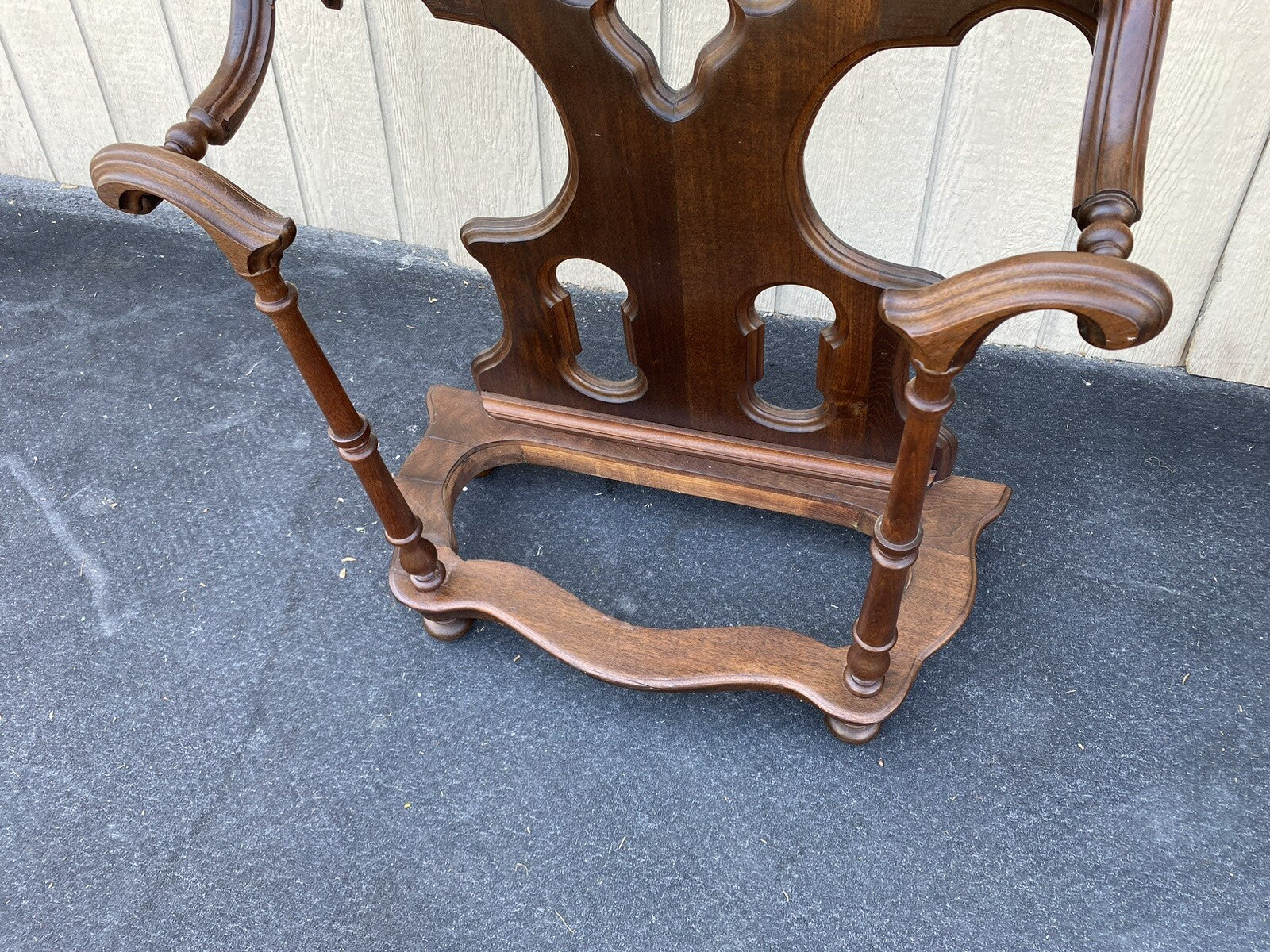64495 Antique Gothic Victorian Hall Tree Hat rack Umbrella Stand