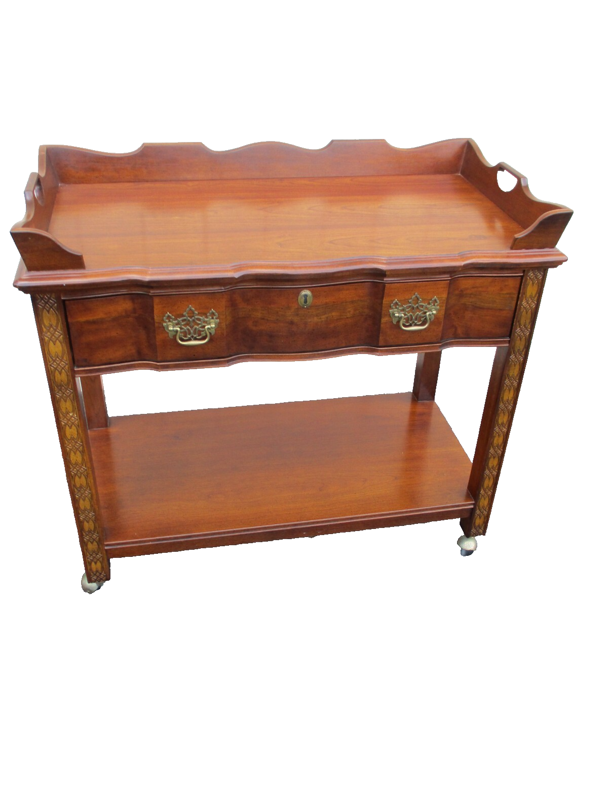 64326 National Mount Airey Mahogany Server Sideboard Cabinet