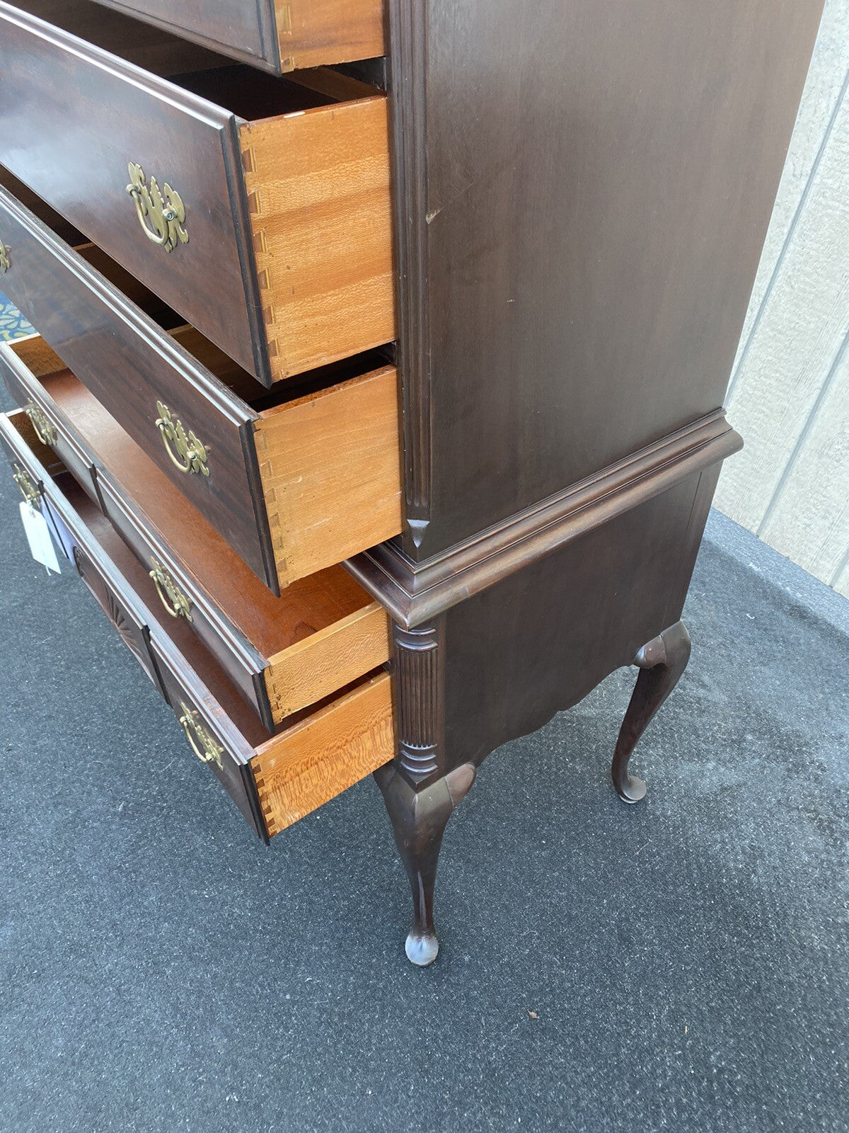 66361  Mahogany Van Sciver High Boy Dresser