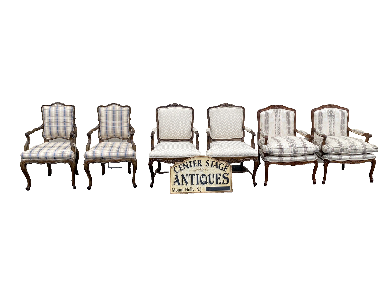 64833 Pair French Country Louis XV Bergere Armchair Chair s
