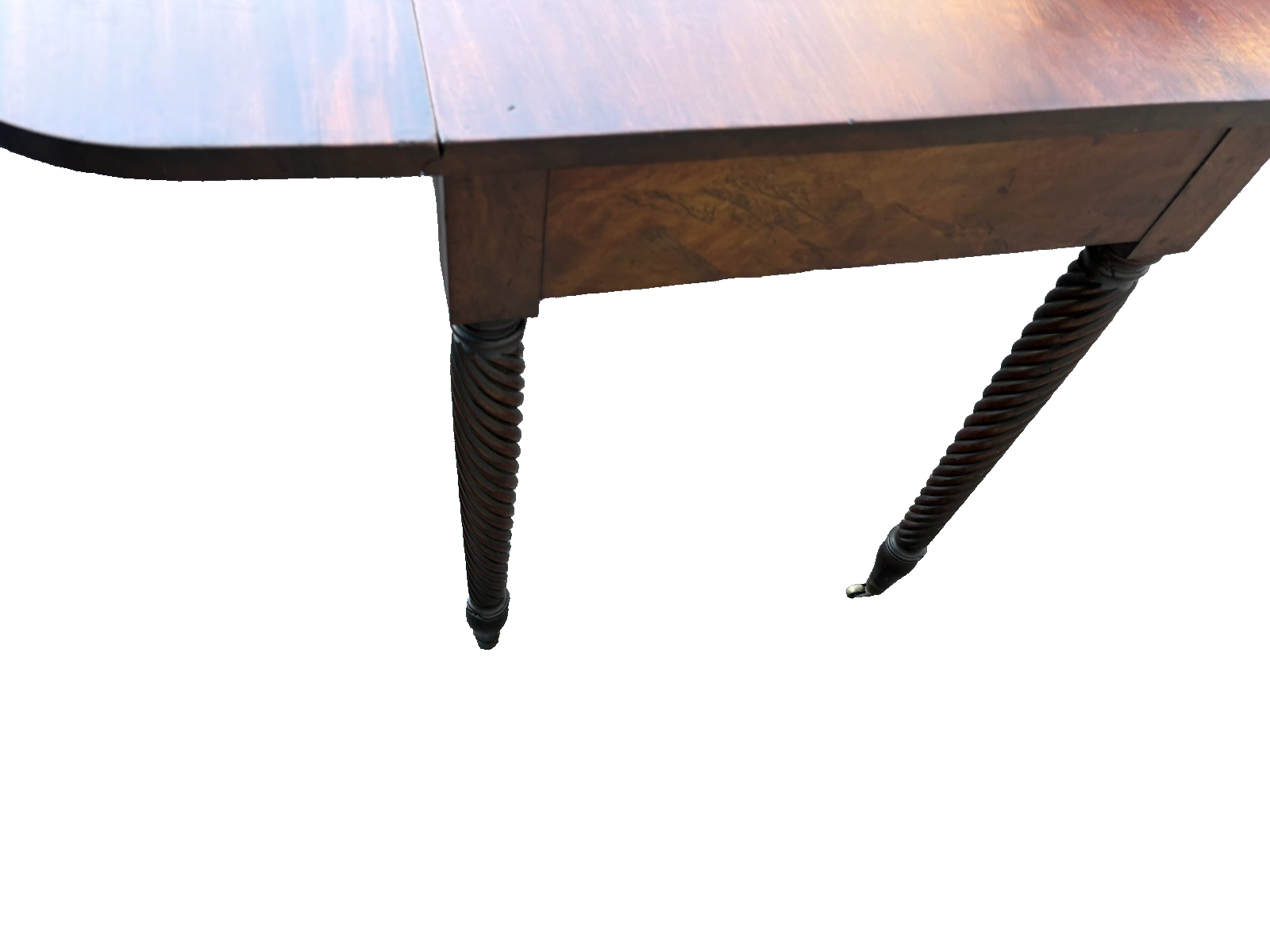 67126 Antique Mahogany Dropleaf Dining Table Hand Made