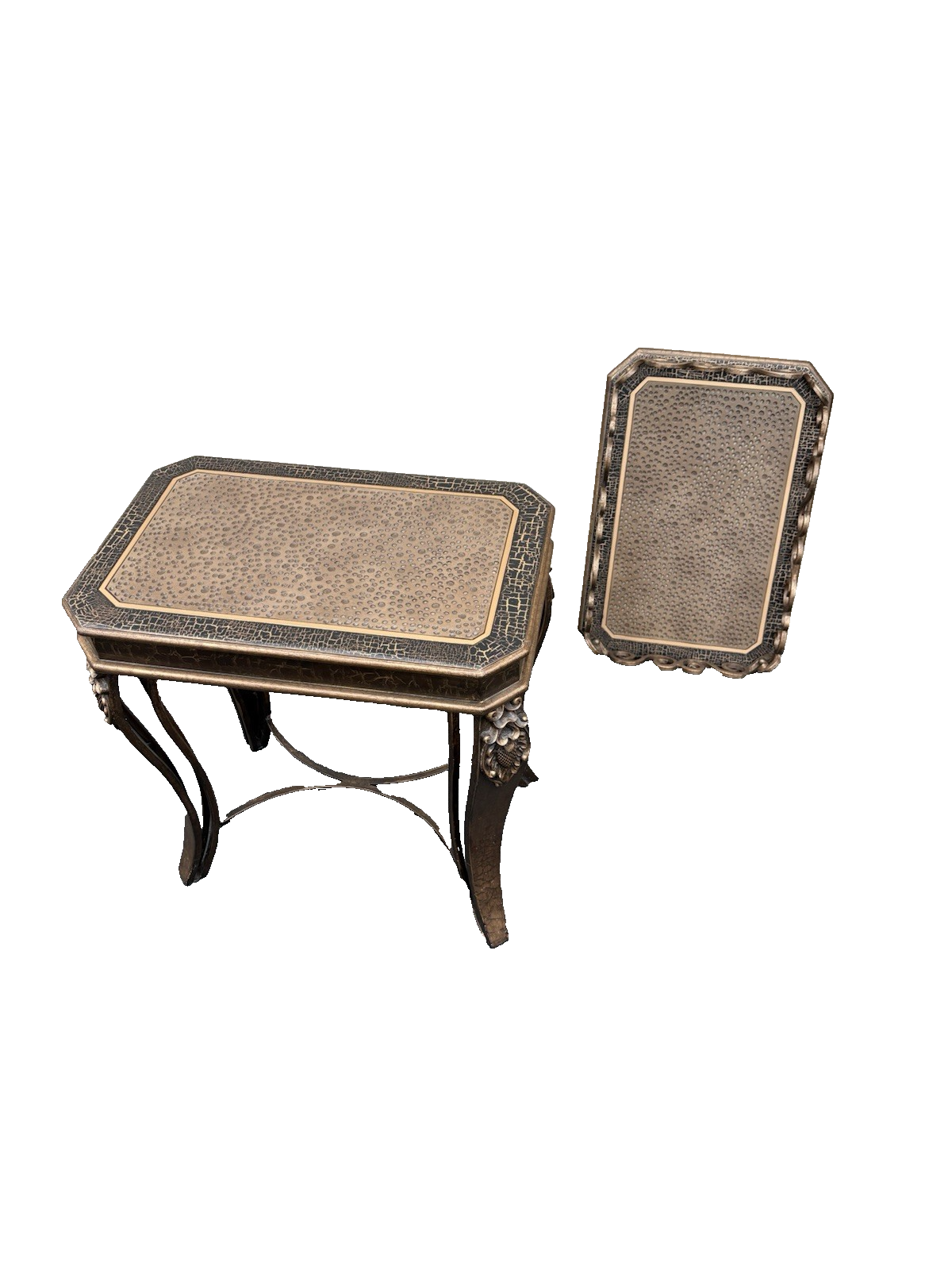 66755 QUALITY Modern Tray Top Coffee Table Stand Very Heavy