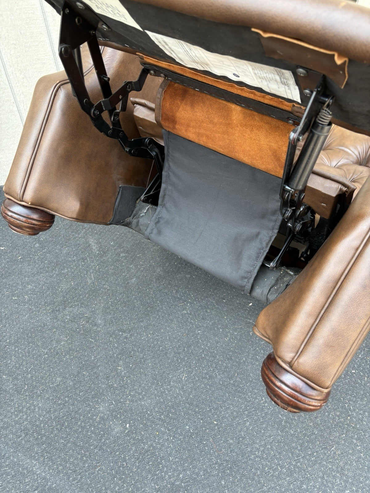 66789   Ethan Allen Leather Recliner Chair